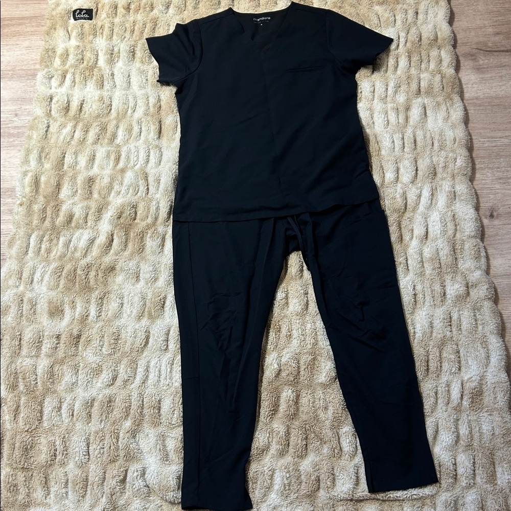 Midnight Navy Mandala Scrub Set